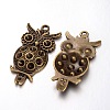 Tibetan Style Pendant Rhinestone Settings TIBEP-A113331-AB-FF-1