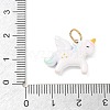 304 Stainless Steel Enamel Pendants SA-CBA08A6-01A-G-3