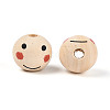 Printed Schima Wood Beads WOOD-T033-02D-2