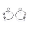 304 Stainless Steel Ear Cuff Findings STAS-S116-308P-2