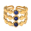 Natural Lapis Lazuli Finger Rings RJEW-Q822-44G-01-2