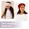 12Pcs 12 Colors Polyester Elastic Headbands AJEW-GL0003-36-6