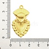 Alloy Pendant Rhinestone Settings PALLOY-H132-02G-04-3