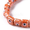Handmade Porcelain Ceramic Beads Strands LAMP-B021-06K-4