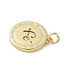 Brass Enamel Pendants KK-P293-09G-04-2