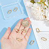 Unicraftale 8Pcs Brass Spring Gate Rings FIND-UN0003-20G-5