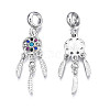 Rack Plating Alloy European Dangle Charms MPDL-N039-044-2