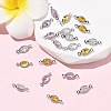 SHEGRACE Brass Pave Cubic Zirconia Oval Connector Charms XGRQ2O871-439P-4