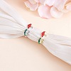 Frog & Mushroom Alloy Open Cuff Ring for Women JR943B-4