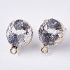 Druzy Resin Stud Earring Loops LS-RESI-S383-028A-2