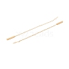 Long Chain with Rectangle Bar Dangle Stud Earrings EJEW-A067-16G-3