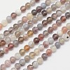 Round Natural Botswana Agate Bead Strands X-G-I166-02-4mm-1