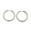 Tarnish Resistant 304 Stainless Steel Huggie Hoop Earrings EJEW-F111B-23mm-P-2