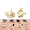 Snail Rack Plating Brass Charms KK-G512-13G-3