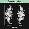 Polyester Ornament Accessories PATC-WH0008-103-2