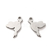 304 Stainless Steel Charms STAS-M089-17P-1