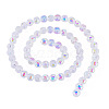 1 Strand Electroplate Transparent Glass Beads Strands EGLA-TADJ0001-15G-1