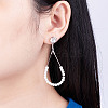 Alloy Crystal Rhinestone Stud Earring Finding EJEW-CD0001-05-23