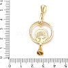 Brass Micro Pave Clear Cubic Zirconia Fold Over Clasps KK-K428-04G-3