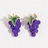 Fruit Alloy Enamel Pendants ENAM-P264-02G-G03-1