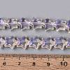 Electroplate Transparent Glass Beads Strands EGLA-N056-04A-A02-4