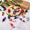 96Pcs 24 Colors Polycotton(Polyester Cotton) Tassel Pendant Decorations FIND-TA0001-27-13