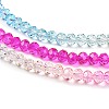 Transparent Painted Glass Beads Strands LS-DGLA-A034-T3mm-A14-4