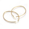 201 Stainless Steel Hoop Earrings EJEW-A052-15B-G-2