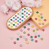 Glitter Glass Cabochons GLAA-FH0001-01B-7