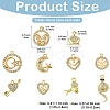 10 Styles Alloy Crystal Rhinestone Pendants FIND-YW0005-21-2