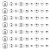 60Pcs 9 Styles 925 Sterling Silver Beads STER-PH0003-29-1