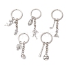 5Pcs Alloy Keychains KEYC-JKC01046-1