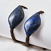 Natural Lapis Lazuli Beads Braided Bead Bracelets BJEW-Q070-01G-2