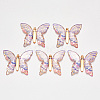 Transparent Acrylic Pendants LS-TACR-R140-06G-1