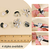 2 Sets 2 Styles Plastic Shoelace Buckle Sets DIY-FG0006-55-4