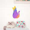 Cat Wood Unfinished Wood Cutouts DIY-WH0430-319B-6