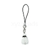 Badminton Glass Seed Beaded Pendant Decoations HJEW-MZ00165-2