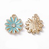 Alloy Rhinestone Pendants PALLOY-P287-01LG-03-1