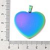 Ion Plating(IP) 304 Stainless Steel Stamping Blank Tag Pendants LS-STAS-I311-04B-RC-3