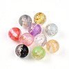 Two Tone Transparent Resin Beads RESI-N042-12mm-12-1