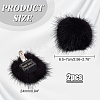 Faux Mink Fur Shoe Decorations AJEW-WH0518-96-2