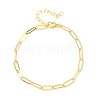 Brass Paperclip Chains Bracelets for Women BJEW-C140-24G-4