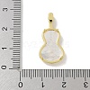 Brass Micro Pave Cubic Zirconia Pendants KK-M300-20G-02-3