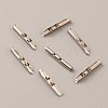 500Pcs Brass Folding Crimp Ends KK-WH0058-08B-P-2
