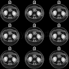 10Pcs Transparency Acrylic Christmas Balls Pendants DIY-CP0013-38A-7