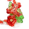 3Pcs Glass Seed Beaded Heart Pendants PALLOY-MZ00463-4