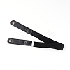 Unisex Adjustable No Buckle Imitation Leather Elastic Waist Belt AJEW-WH0182-80B-2