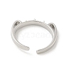 Brass Cup Peg Open Cuff Ring Settings LS-KK-G518-06P-01-3