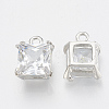 Alloy Cubic Zirconia Charms X-ZIRC-Q017-019P-2