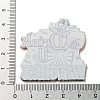 Transparent Printed Acrylic Pendants OACR-P026-D09-3